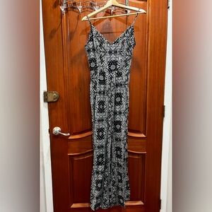 Elegant Black and White Jumpsuit